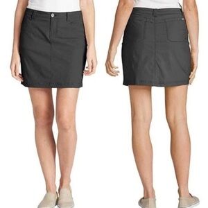 Eddie Bauer Women's Adventurer Skirt With Built-in Shorts In‎ Gray Size 10